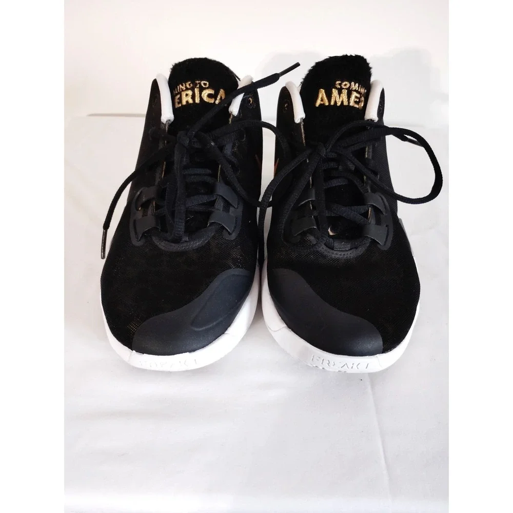 Nike Zoom Freak 1 Coming to America Youth 6Y BQ5633‑900 Black Gold Leopard Shoes